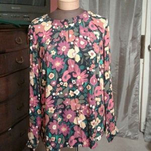 Talbots very pretty 100 percent rayon, size L.
